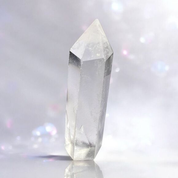 Clear Quartz Crystal Obelisk Meditation Tower‎ (#8) - Picture 1 of 8